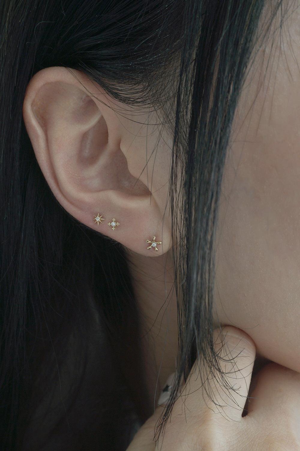 14k cubic sparkle piercing - 4MiLi (フォーミリ)