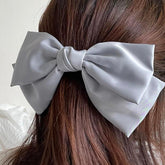 ビッグサイズ シルク リボン バレッタ (4Color) - 4MiLi (フォーミリ)