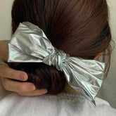 グロッシーリボン シュシュ (3Color) - 4MiLi (フォーミリ)