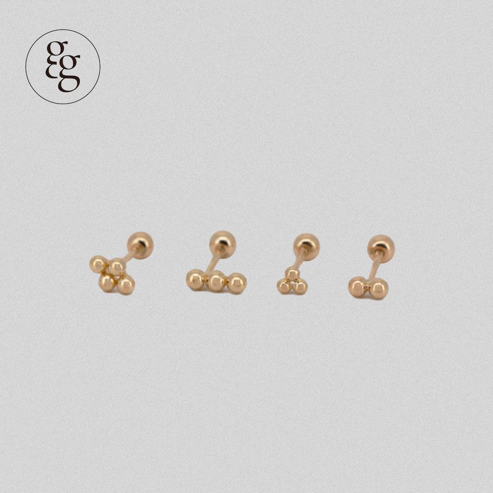 14k ball stick piercing 21G - 4MiLi (フォーミリ)