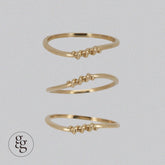 14k middle coil ring - 4MiLi (フォーミリ)