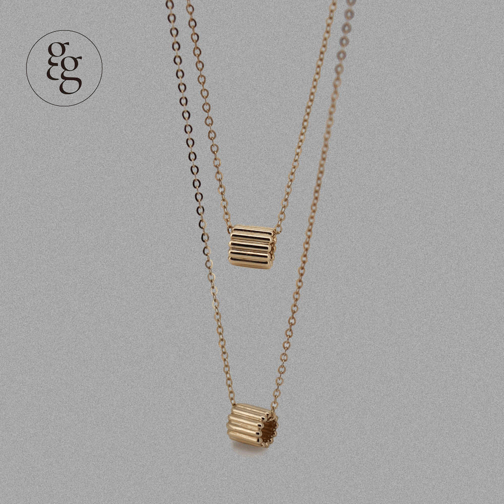 14k column necklace - 4MiLi (フォーミリ)