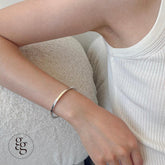 silver925 plain bangle bracelet (2color) - 4MiLi (フォーミリ)