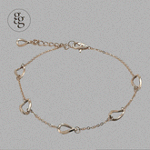 14k twist ring chain bracelet - 4MiLi (フォーミリ)