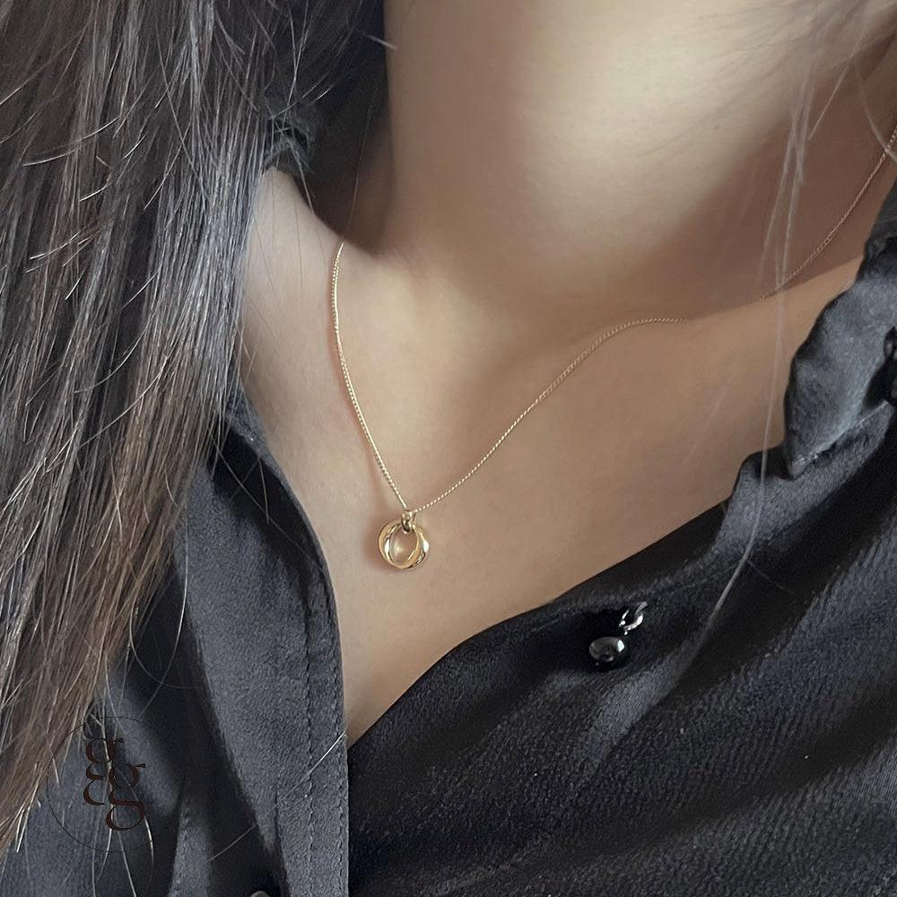 14k oval hinge necklace - 4MiLi (フォーミリ)