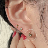 14k flash lock piercing (3Color) 21G - 4MiLi (フォーミリ)