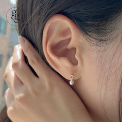 14k coil pearl earrings (1 pair) - 4MiLi (フォーミリ)