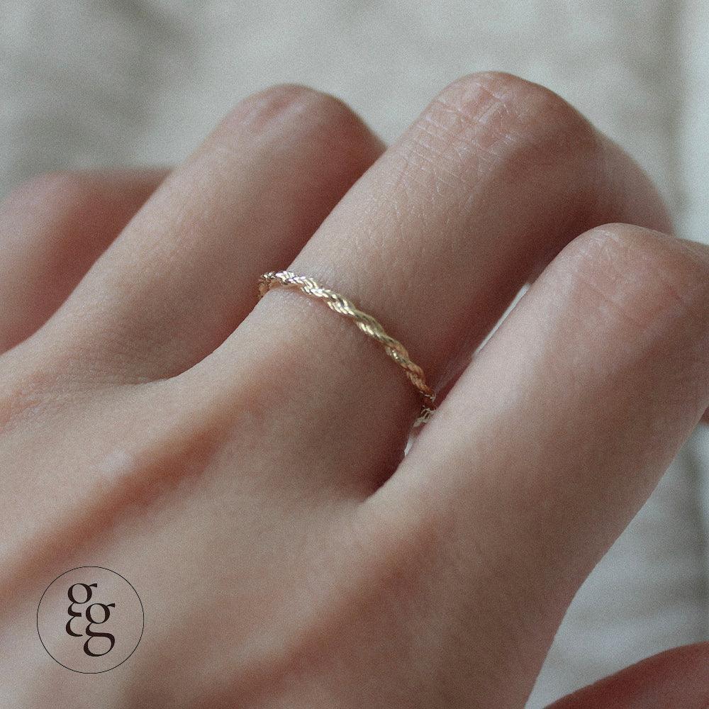 14k rope knot ring - 4MiLi (フォーミリ)