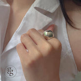 silver925 big ball ring (2color) - 4MiLi (フォーミリ)
