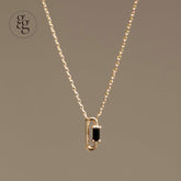 14k black square necklace - 4MiLi (フォーミリ)