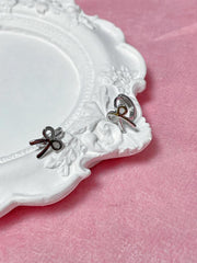 フラット リボン ワンタッチ リング ピアス - 4MiLi (フォーミリ)