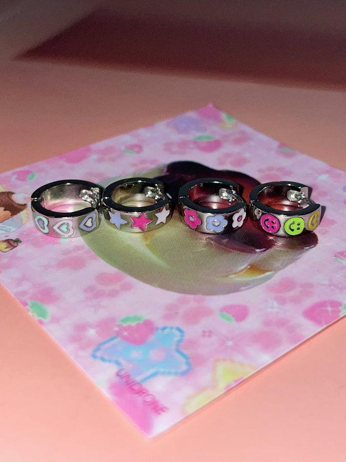 【即納】キッチュ アイコン ボールド ミニ リングピアス (4Type) 16G - 4MiLi (フォーミリ)