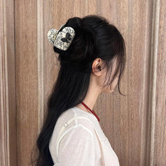 ラブリー リボン ハート ヘアクリップ(3color) - 4MiLi (フォーミリ)