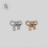 14k bold texture ribbon piercing (3color) 21G - 4MiLi (フォーミリ)