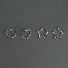 ハートと星 ワンタッチ ピアス - 4MiLi (フォーミリ)