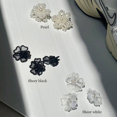 ลูกปัดดอกไม้สำหรับหนีบรองเท้า / อุปกรณ์ตกแต่งรองเท้า (3 แบบ) จี้รองเท้า