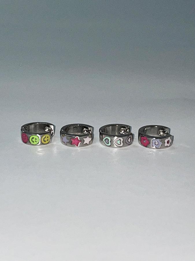 【即納】キッチュ アイコン ボールド ミニ リングピアス (4Type) 16G - 4MiLi (フォーミリ)