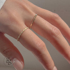 14k middle coil ring - 4MiLi (フォーミリ)