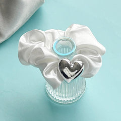 メタルハートサテン シュシュ (2Color) - 4MiLi (フォーミリ)