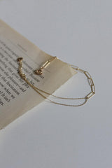 14k double chain half clip bracelet - 4MiLi (フォーミリ)