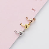 Mini Plump Heart Mini Ring Earrings (3 Colors)
