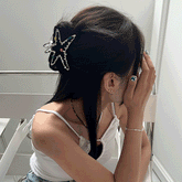 カラー キュービック ラフ メタル ヘアクリップ (2Type) - 4MiLi (フォーミリ)