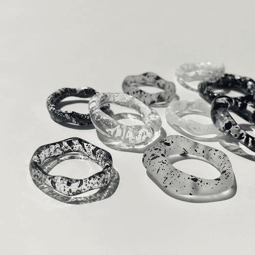 ペイント パターン アクリル リング (12type) - 4MiLi (フォーミリ)