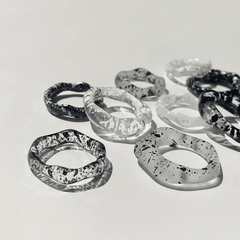 ペイント パターン アクリル リング (12type) - 4MiLi (フォーミリ)