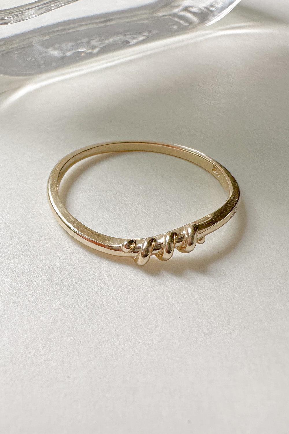 14k middle coil ring - 4MiLi (フォーミリ)