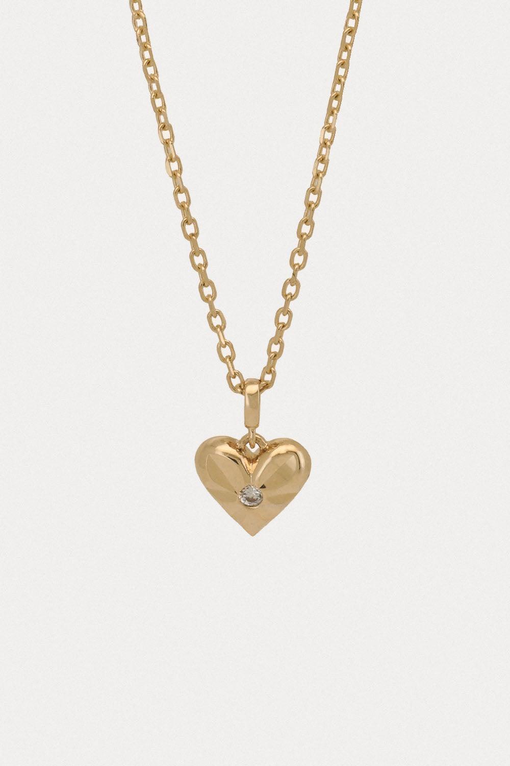 14k shining heart necklace - 4MiLi (フォーミリ)