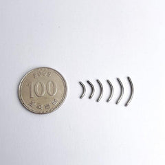 เจาะคิ้วด้วยบาร์เบลรูปกล้วยเหล็กผ่าตัด 16G