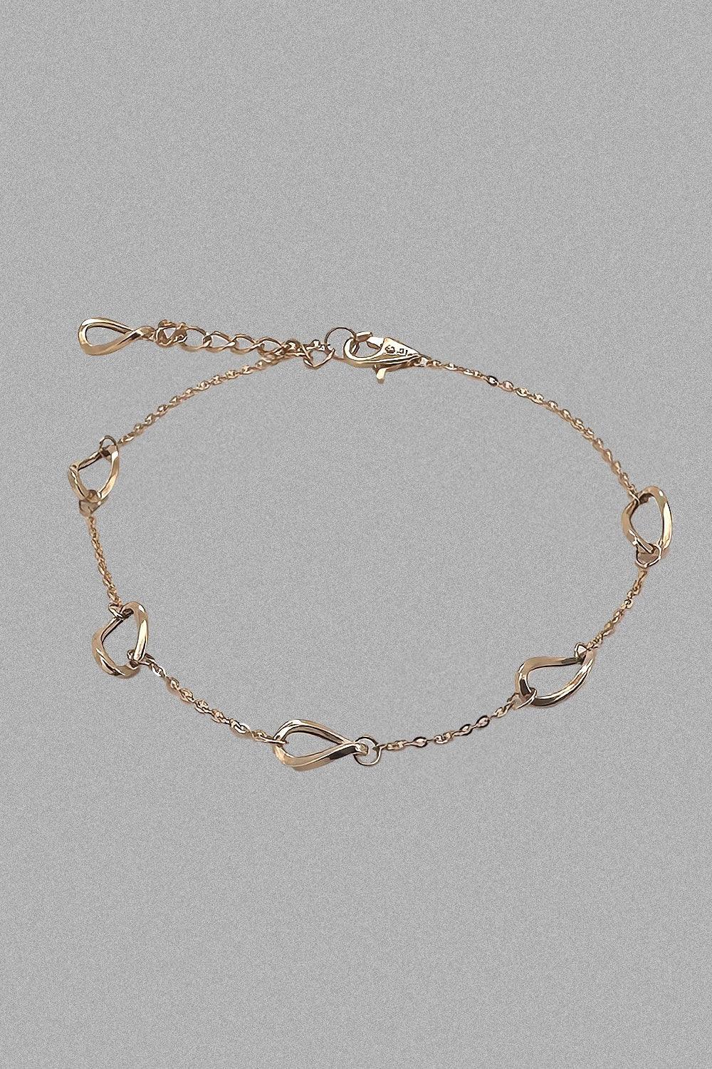 14k twist ring chain bracelet - 4MiLi (フォーミリ)