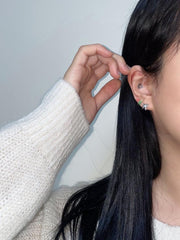 フラット リボン ワンタッチ リング ピアス - 4MiLi (フォーミリ)