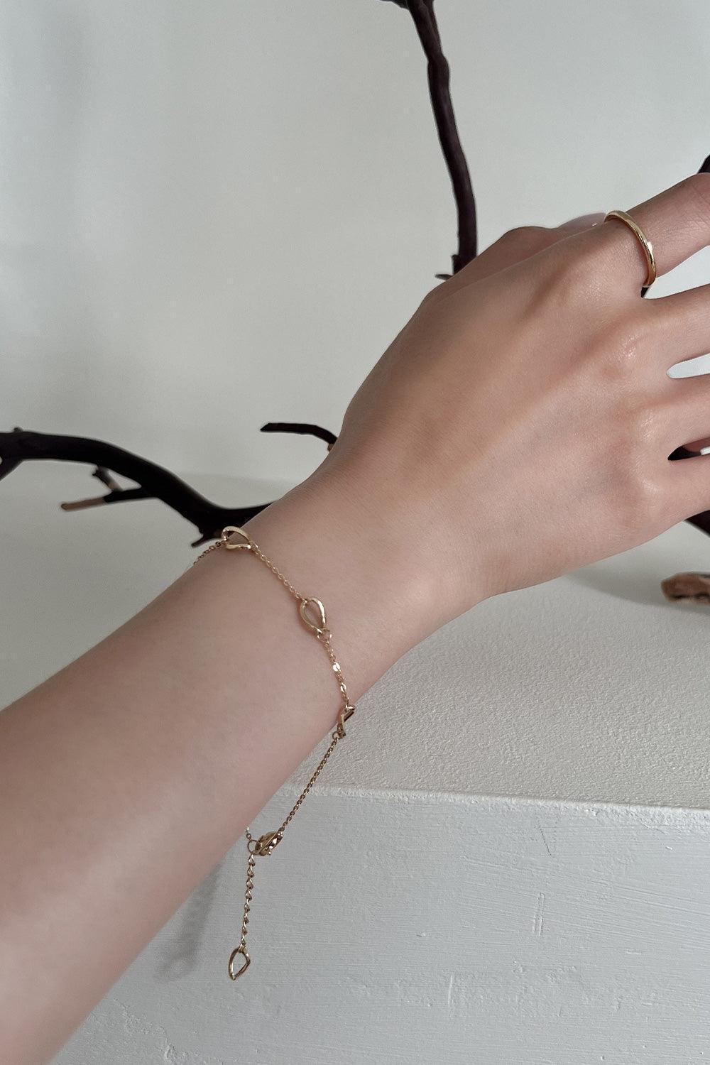 14k twist ring chain bracelet - 4MiLi (フォーミリ)