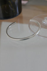 silver925 plain bangle bracelet (2color) - 4MiLi (フォーミリ)