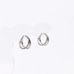 แหวนเจาะปากดีไซน์เส้นคู่ (5แบบ) เจาะร่างกาย 16G