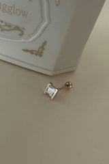 14k square frame cubic piercing 21G - 4MiLi (フォーミリ)
