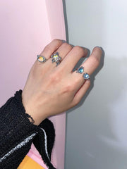 ダブル オーロラ キュービック リング - 4MiLi (フォーミリ)