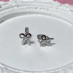 フラット リボン ワンタッチ リング ピアス - 4MiLi (フォーミリ)