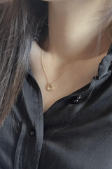 14k oval hinge necklace - 4MiLi (フォーミリ)