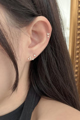 14k cubic bow ribbon piercing (2type) 20G - 4MiLi (フォーミリ)