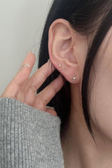 ต่างหูดอกไม้จิ๋ว 14k (2 แบบ) 21G