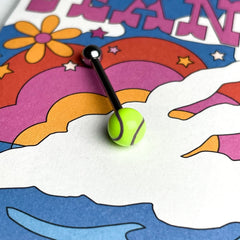 14G Pink Pistol Motif Gun Handgun Belly Button Piercing Banana Barbell