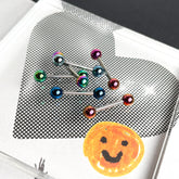 14G Pink Pistol Motif Gun Handgun Belly Button Piercing Banana Barbell