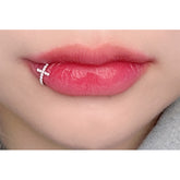 【リップピアス】キュービッククロス セグメントリング オールサージカルステンレス (4 Size) 唇ピアス ボディピアス 16G