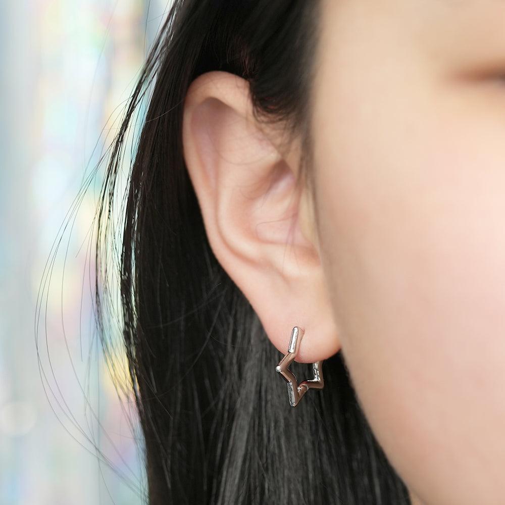 ハートと星 ワンタッチ ピアス - 4MiLi (フォーミリ)