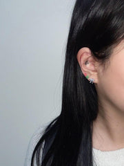 フラット リボン ワンタッチ リング ピアス - 4MiLi (フォーミリ)