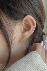 14k quattro flower piercing earrings - 4MiLi (フォーミリ)