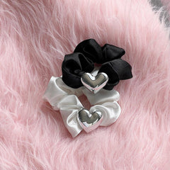 メタルハートサテン シュシュ (2Color) - 4MiLi (フォーミリ)