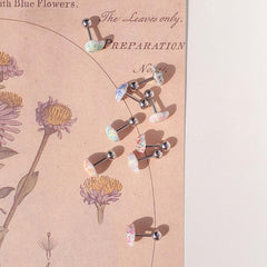 フラワーパターンハート ピアッシング (9Color) - 4MiLi (フォーミリ)